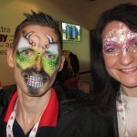 Face painting entertainment in In the corporate hospitality area