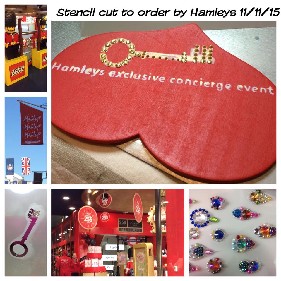 Branding stencils and bindi bling to add brand awareness at Hamleys exclusive concierge event by London Face Painters