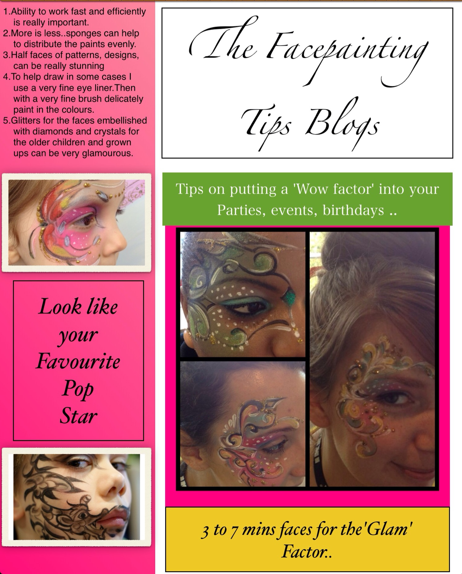 Face Painting Tips from London Face Painters London Face Painters